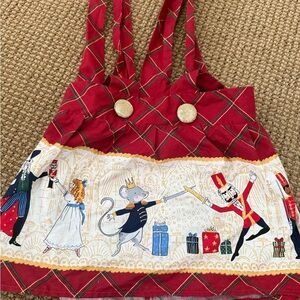 Red Nutcracker Themed Dress with Gold Buttons